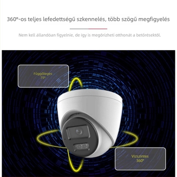 Hikvision protokoll gömbkamera IP PoE, teljes színű IR, széles látószög lifthez