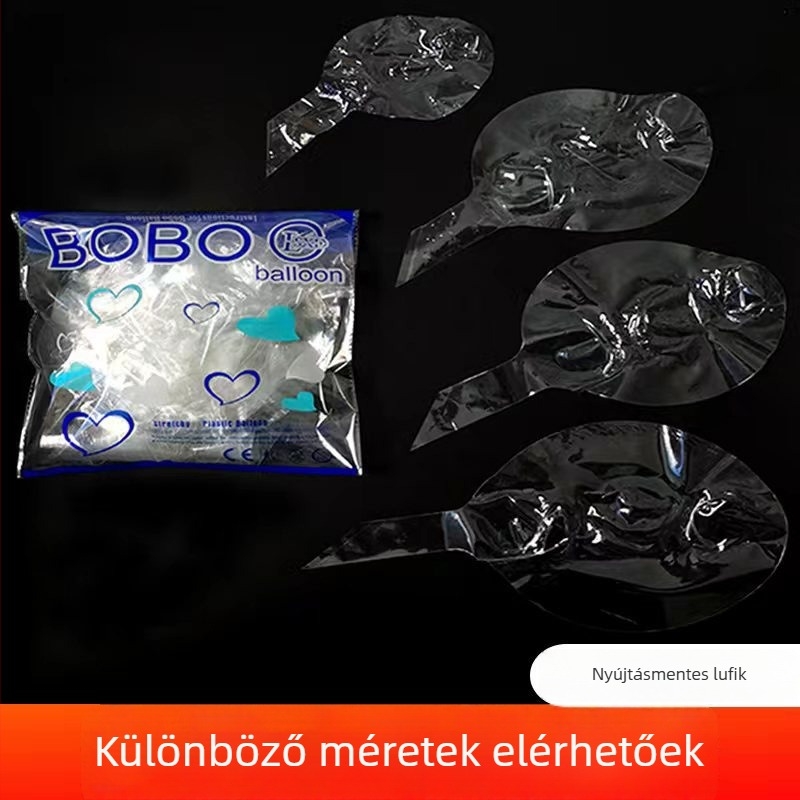 Lufi, TPU anyag, lateks lufi, kerek forma, logó nélküli (TPU anyag, lateks lufi, kerek forma, logó nélküli)
