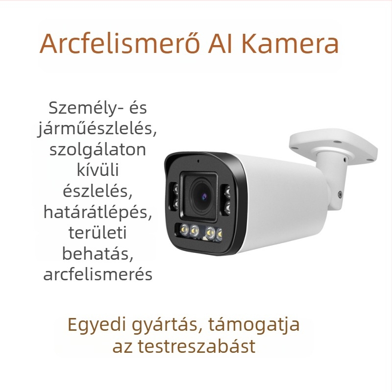 IP kamera 5x zoom-mal és AI arcfelismeréssel, PoE (IR távolság 30; Működési hőmérséklet -10–60°C; Fém váz; Beltéri/kültéri használat)