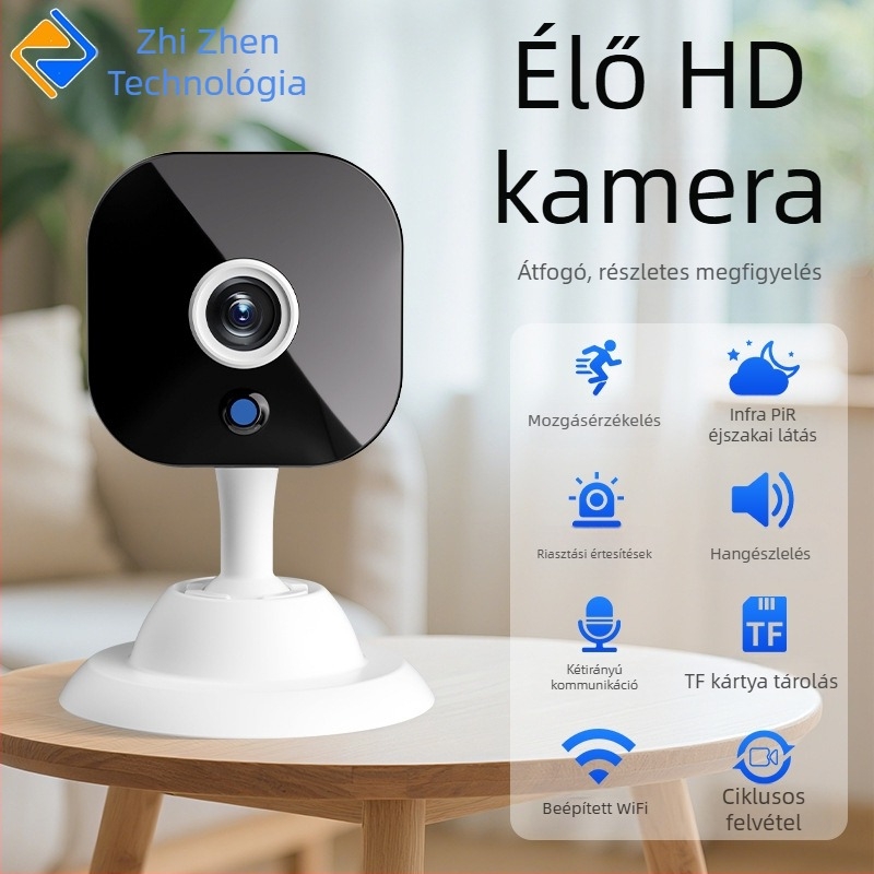 Mini vezeték nélküli WiFi megfigyelő kamera, K-5 modell, TF kártya tárhely, 1 MP alatt szenzor