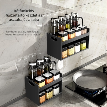 Üvegből készült fűszertároló – só, MSG és olaj, luxus konyhai kiegészítő, Jiuding Bathroom, első osztályú minőség, Wenzhou