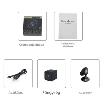 AS02 Vezeték nélküli Wi‑Fi kamera infravörös éjszakai látással és kétirányú interkommal, microSD tárhely