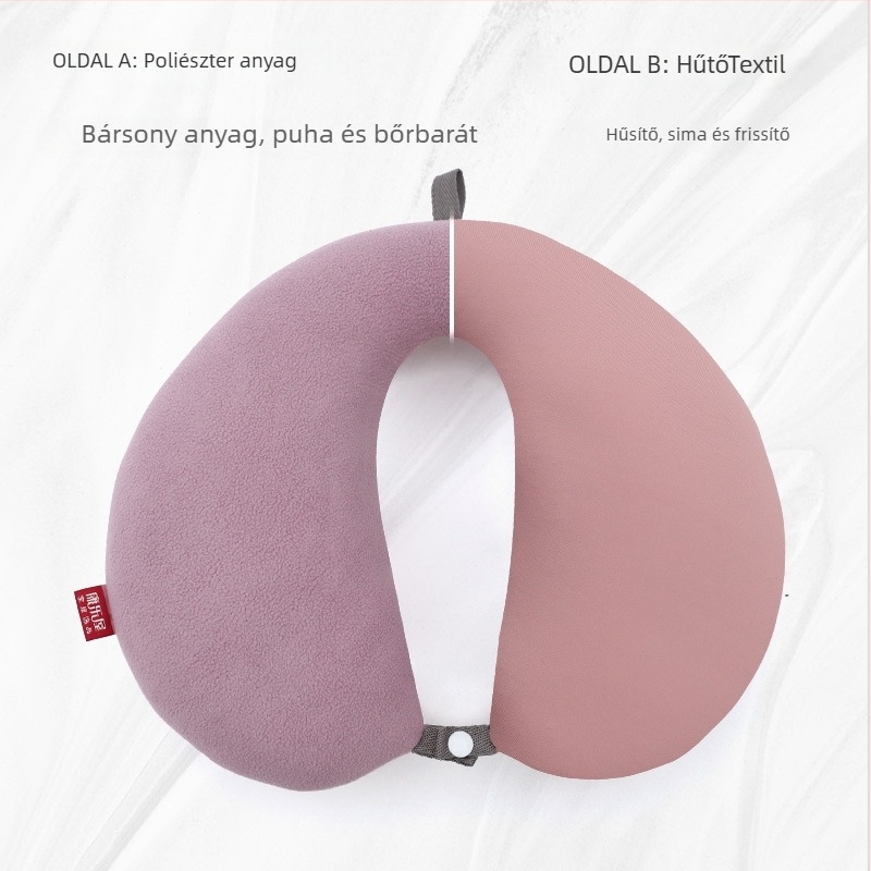 Leisure house U-alakú párna | Töltet: habrészecskék | Párna anyaga: spandex + polár fleece | Stílus: modern minimalizmus