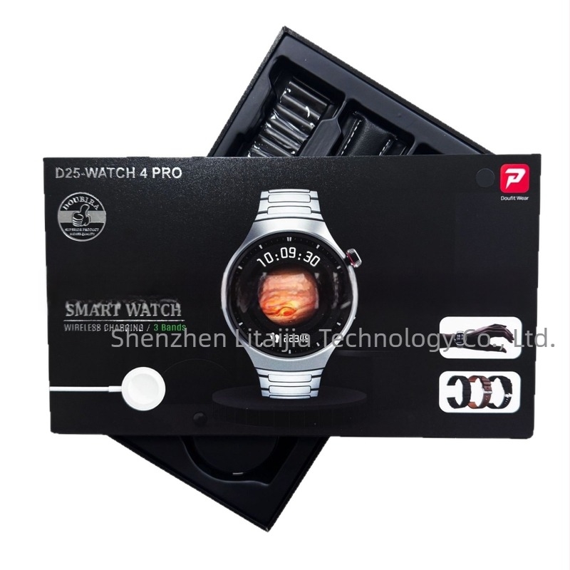 D25 Watch4 Pro okosóra Bluetooth hívásokkal, alvásfigyelés, pulzus és oxigén-szint mérés, vezeték nélküli töltés