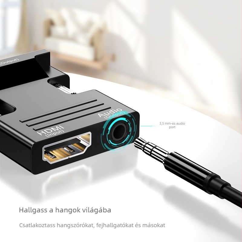 HDMI to VGA audió adapter – HW2213, Yinan, 3840x2160 felbontás, iOS-kompatibilis