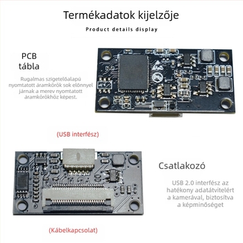 FPC kamera modul autofókusszal, 12MP érzékelő, 4000x3000 felbontás, USB 2.0, 30fps