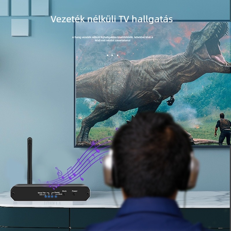 DLS D09 audio átalakító és Bluetooth vevő-továbbító, Bluetooth 5.0, 50 m hatótávolság, audio konverzióhoz