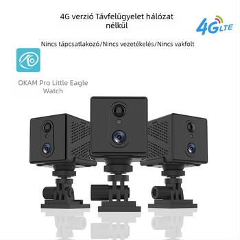 Okam Little Eagle 3MP otthoni távoli megfigyelő kamera akkumulátorral és 4G-vel