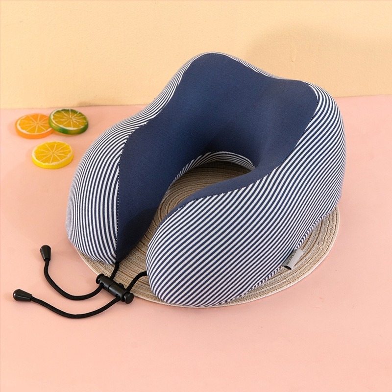 U alakú utazó párna memóriahab töltettel, spandex nagyon puha anyaggal, felnőtteknek, 0,5 kg alatt, modern minimalist stílus