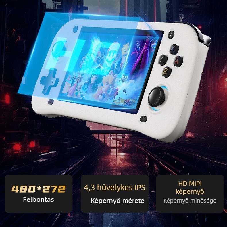 G28 hordozható játékkonzol nyílt forráskódú PSP-játékokkal, hordozható klasszikus retro arcade, 64GB memória, Android