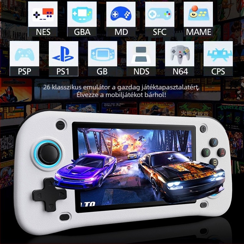G28 hordozható játékkonzol nyílt forráskódú PSP-játékokkal, hordozható klasszikus retro arcade, 64GB memória, Android