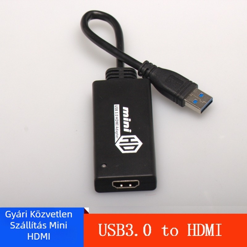 USB 3.0–HDMI adapter YMH – 1080p, Windows 7 kompatibilis, OEM kész