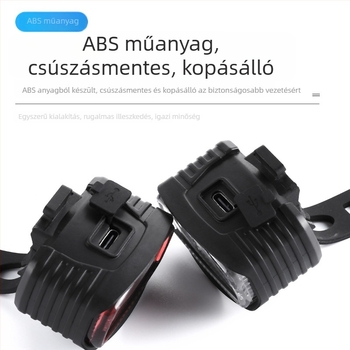 Hissuke USB tölthető kerékpáros lámpa — első és hátsó fény, testreszabható feldolgozás, licencelt magán címke