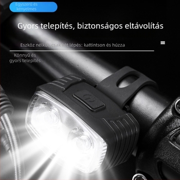Hissuke USB tölthető kerékpáros lámpa — első és hátsó fény, testreszabható feldolgozás, licencelt magán címke