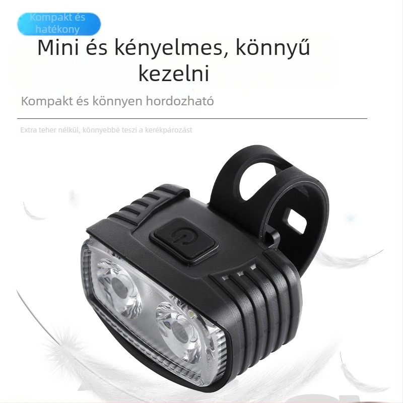 Hissuke USB tölthető kerékpáros lámpa — első és hátsó fény, testreszabható feldolgozás, licencelt magán címke