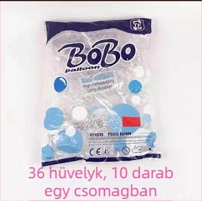 Latex ballon, Wave Ball, kerek, logó nélküli nyomtatás, IP-engedély nélkül