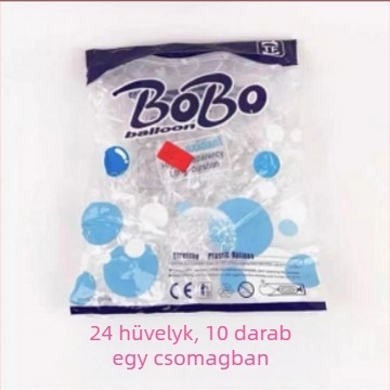 Latex ballon, Wave Ball, kerek, logó nélküli nyomtatás, IP-engedély nélkül