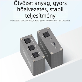 FS-T-115 TOSLINK digitális optikai audió osztó 1 bemenet 3 kimenet (Dolby Digital, DTS 5.1)