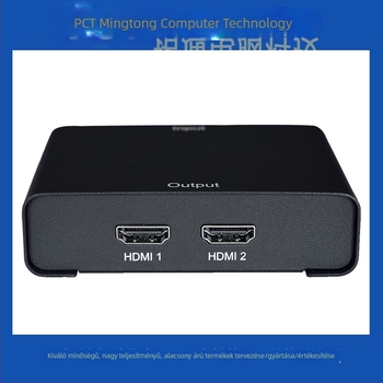 VGA-ról HDMI-ra 2-portos szétosztó és konverter