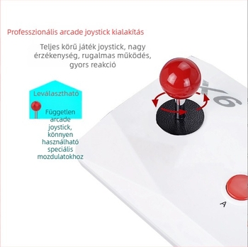 Vezeték nélküli otthoni TV-játék konzol kettős joystickkal és HDMI-vel – nosztalgikus stílus, két játékos