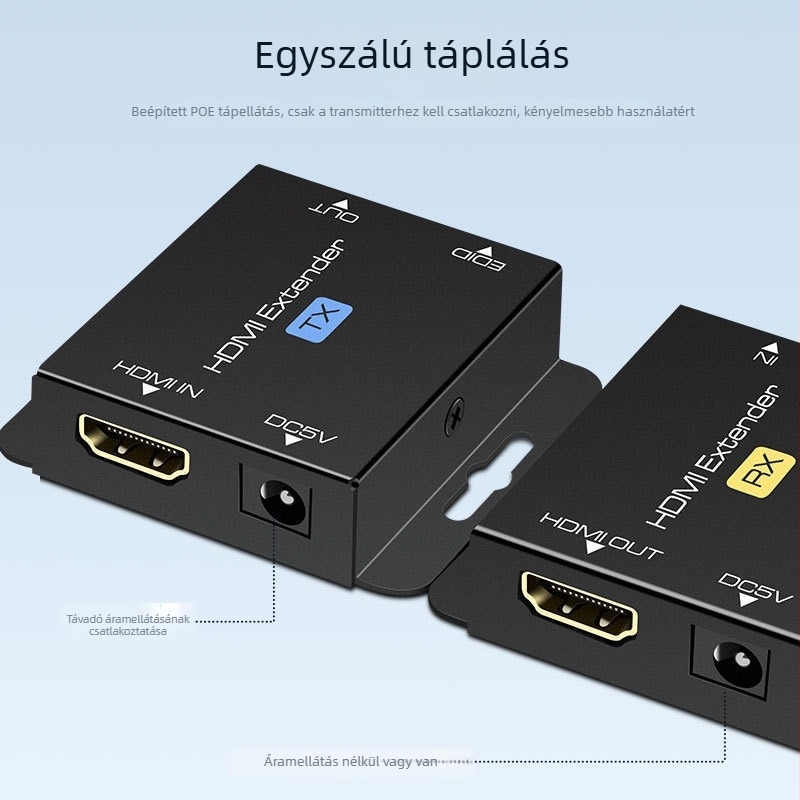 HDMI extender EX701, 60m RJ45, 1080P, kapcsoló/elosztó
