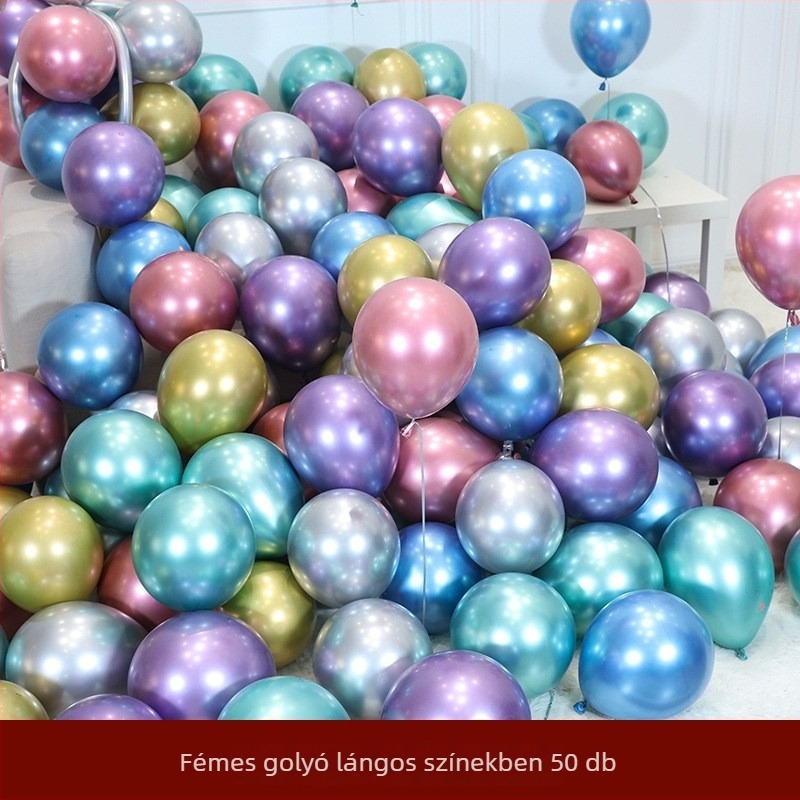 Happy phoenix latex dekorációs lufi, kerek formájú, születésnapi és esküvői dekorációhoz
