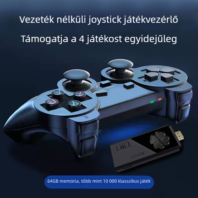M8 játékkonzol — nosztalgikus televíziós arcade konzol vezeték nélküli dupla kontrollerekkel