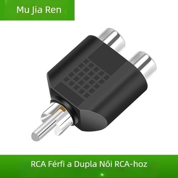 Lotus adapter: egytől kettőig, Lotus férfi a két RCA női csatlakozóhoz, márka Neutral