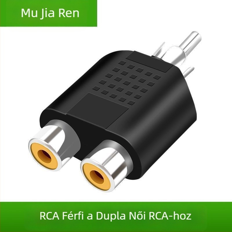 Lotus adapter: egytől kettőig, Lotus férfi a két RCA női csatlakozóhoz, márka Neutral