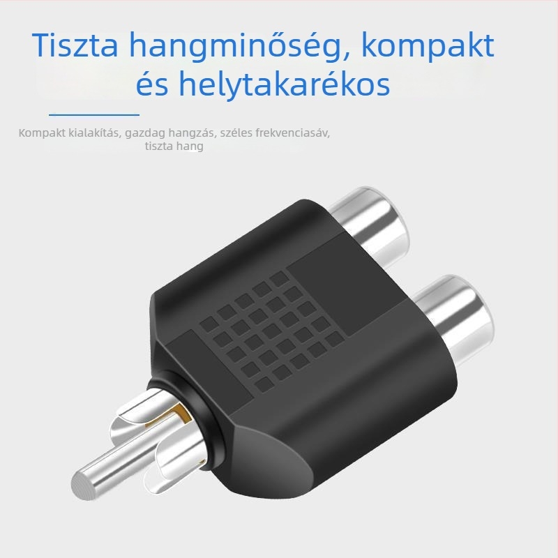 Lotus adapter: egytől kettőig, Lotus férfi a két RCA női csatlakozóhoz, márka Neutral