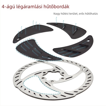 AI CYCLING 6-Pin mechanikus tárcsafék rotor, 1,8 mm vastagság