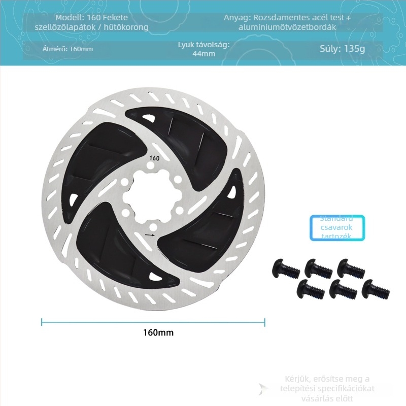 AI CYCLING 6-Pin mechanikus tárcsafék rotor, 1,8 mm vastagság