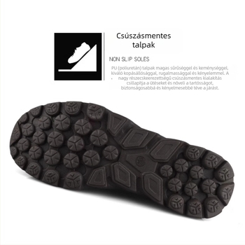Unisex kényelmes slip-on sportcipő, légáteresztő szintetikus bőrfelső, kerek orr, textil talpbetét, alkalmas tavaszra és őszre