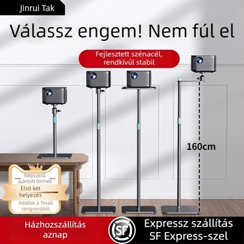 Rtako Szénacélból készült kinyúló padlóra szerelhető vetítőállvány tálcával a sarok ágy fejvégéhez – fúrás nélkül