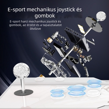 Otthoni vezeték nélküli arcade játékkonzol TV-kapcsolattal, kétjátékos joystickos harci gép, ABS ház, King of Fighters