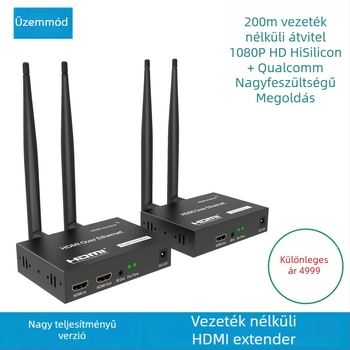 HDMI vezeték nélküli jelkiterjesztő adó – 200 m hatótávolság, 4K 30 Hz, HY-CAT5E6-302