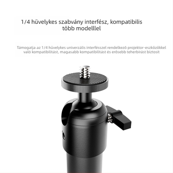 Falra és mennyezetre szerelő projektor tartó, alumínium ötvözetből, kinyomható forgó pan-tilt fej, kompatibil XGIMI és JMGO