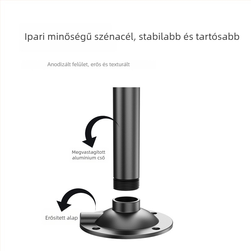 Falra és mennyezetre szerelő projektor tartó, alumínium ötvözetből, kinyomható forgó pan-tilt fej, kompatibil XGIMI és JMGO