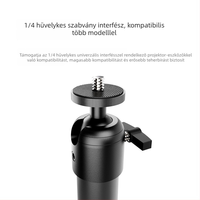Falra és mennyezetre szerelő projektor tartó, alumínium ötvözetből, kinyomható forgó pan-tilt fej, kompatibil XGIMI és JMGO