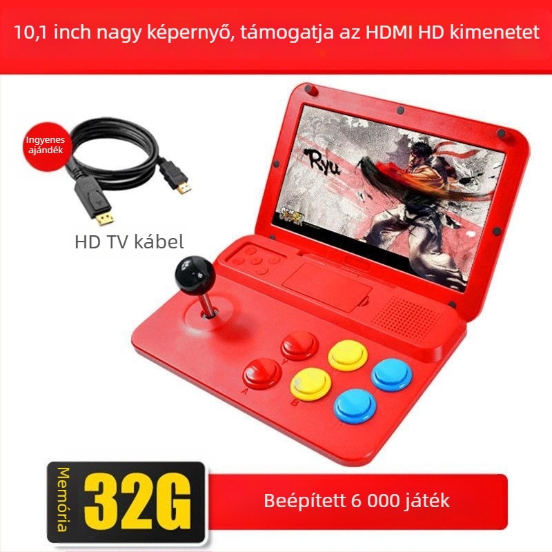 Xinyewang nosztalgikus retró arcade konzol joystickokkal, USB interfész, vezetékes kapcsolattal, MP3 lejátszó