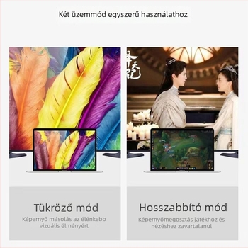 USB 3.0-hoz illeszkedő kettős HDMI adapter VGA kimenettel, 4K HDMI és VGA 1080p, több rendszerrel kompatibilis