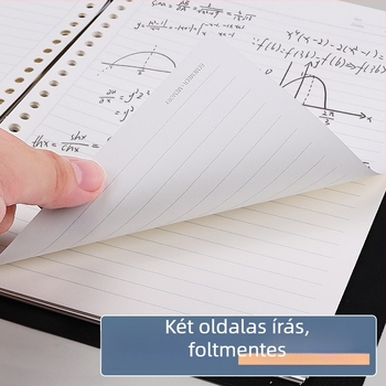 A5-ös csere belső elem 26 lyukas, rácsos papírral, üres oldalak, 50 lap