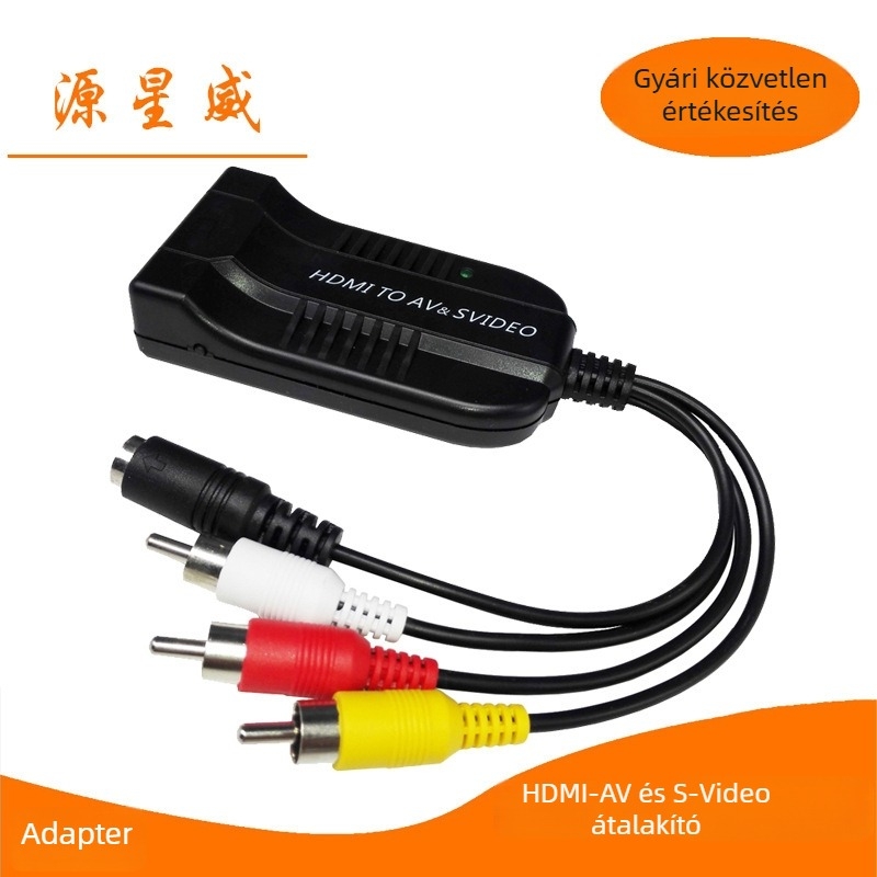 HDMI-AV és AV-HDMI konverter S-Video és RCA kimenetekkel