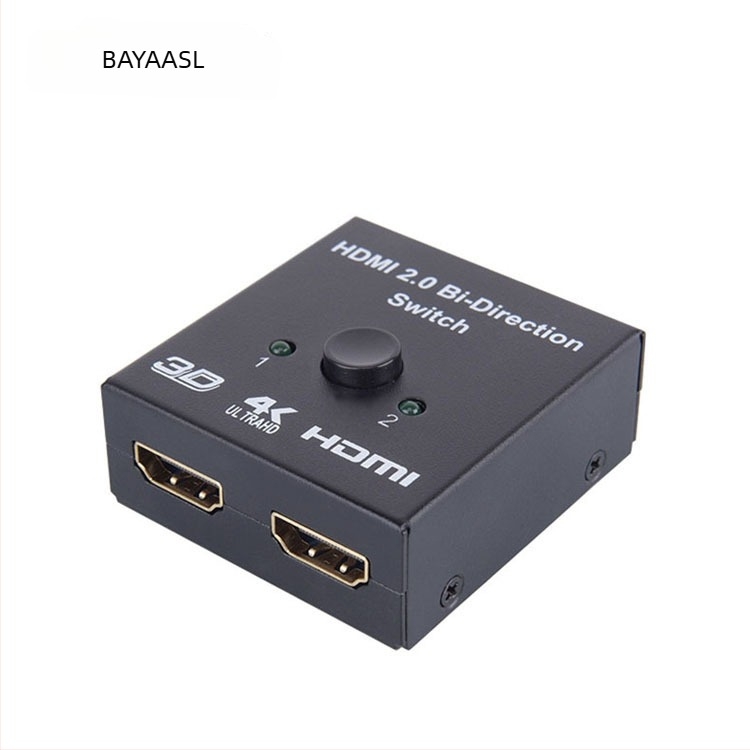HDMI kétirányú kapcsoló, 4K, 2 bemenet 1 kimenet, számítógéphez