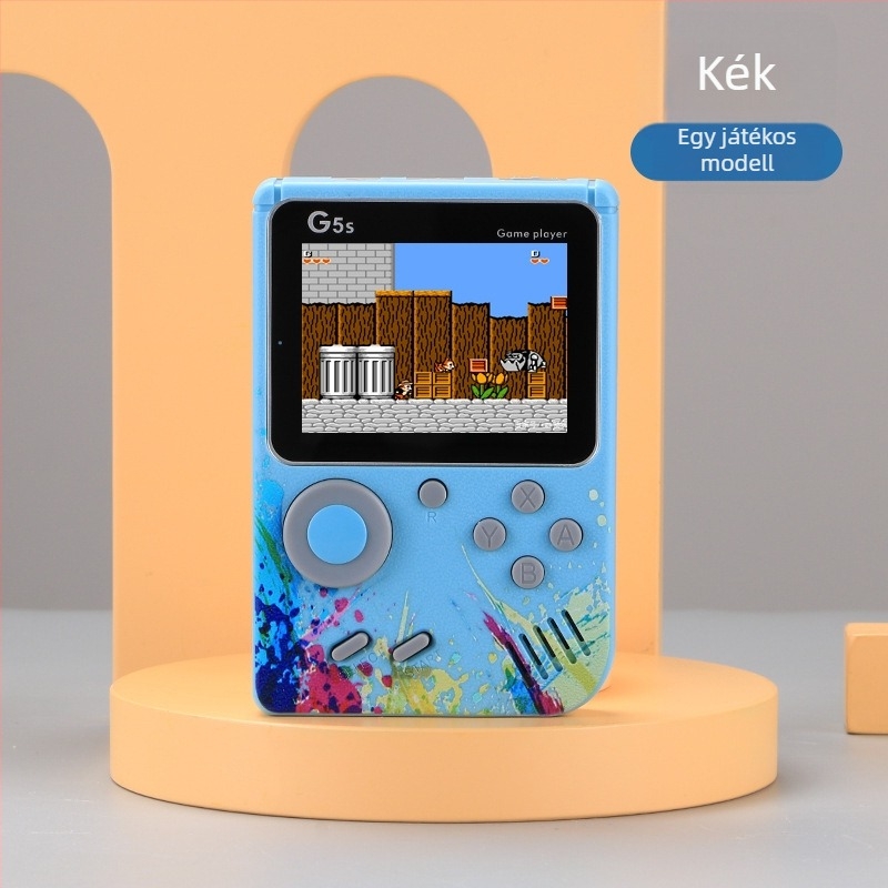 Rétro hordozható játékkonzol - 500 az 1-ben, TV-kimenet, 8 bites OS, USB interfész, kétjátékos támogatás