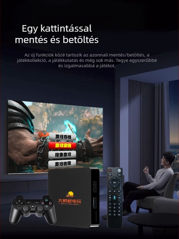 Két rendszerű játékkonzol TV-hez vagy projektorhoz csatlakoztatható, hordozható PSP-stílusú arcade, 4K Ultra HD