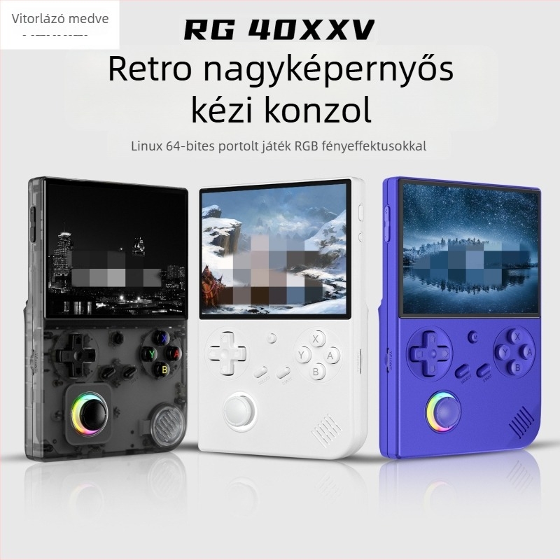 AMPOWN RG40XXV multimédiás PSP-stílusú hordozható játékkonzol HDMI TV-kimenettel, Wi-Fi és online multiplayer