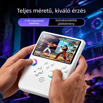 Új nyílt forráskódú H5 hordozható játékkonzol kettős joystickokkal, 5 hüvelykes IPS HD kijelző, PSP mini nosztalgikus arcade