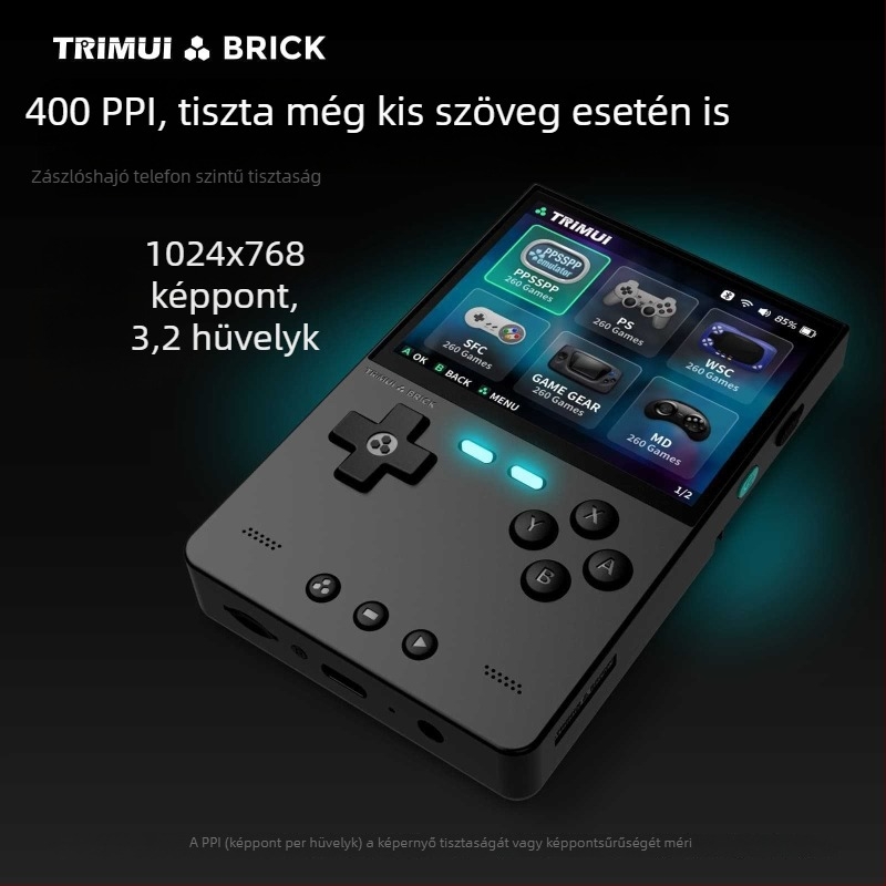 AMPOWN TRIMUI BRICK nosztalgikus arcade hordozható PSP-konzol