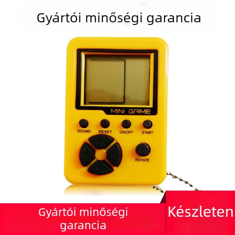 SY hordozható kirakós játék-konzol 26 beépített játékkal, ABS műanyagból, egyjátékos kivitel